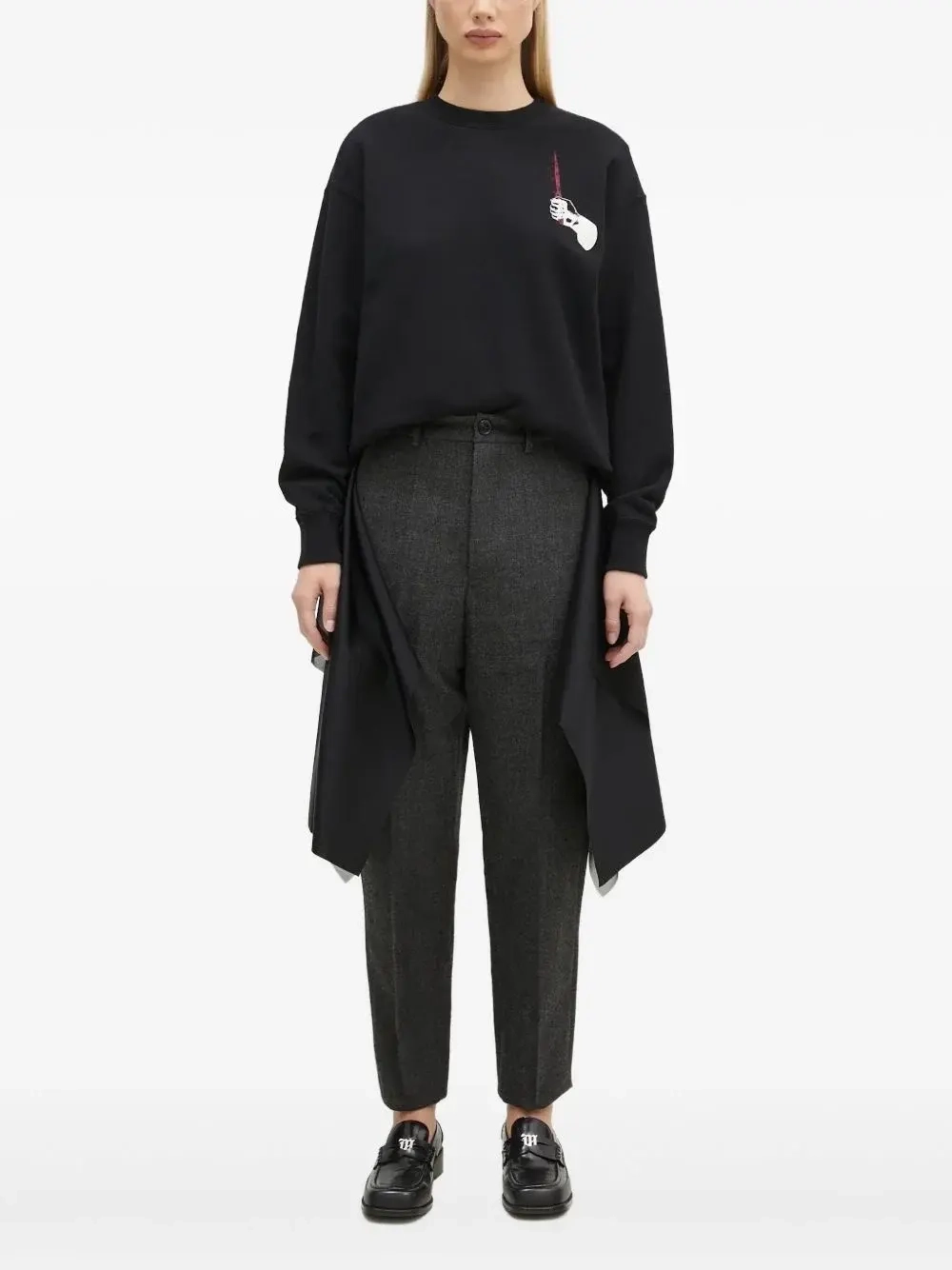 UNDERCOVER x BRIGITTE TANAKA СВИТШОТ ЧЕРНЫЙ