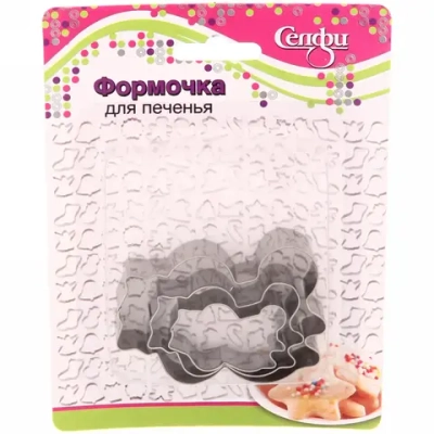 Форма для выпечки печенья 3шт «Барсучок»
