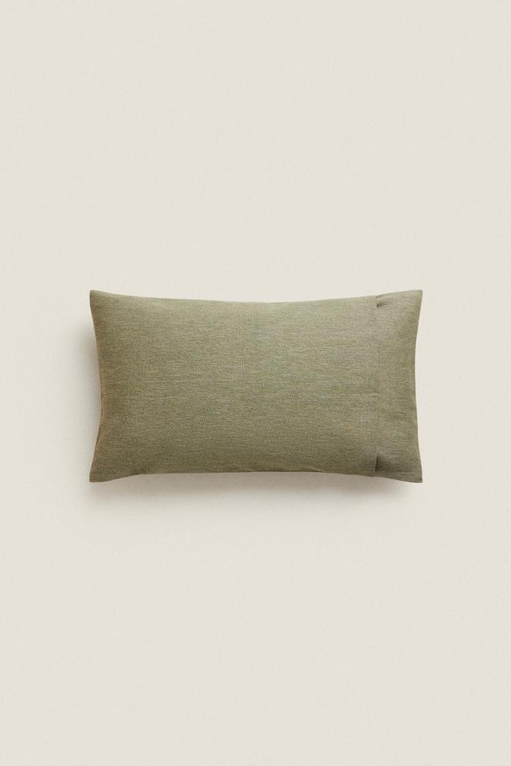 ZARA HOME ОДНОТОННЫЙ ЧЕХОЛ ДЛЯ ДЕКОРАТИВНОЙ ПОДУШКИ, ХАКИ