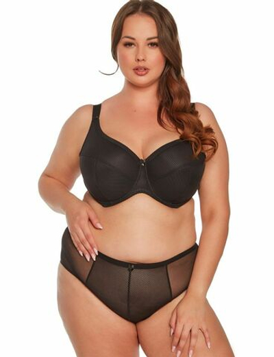 Бюстгальтер Sonia с чашками +size на тонком поролоне (Размер: 105E) (Цвет: черный)