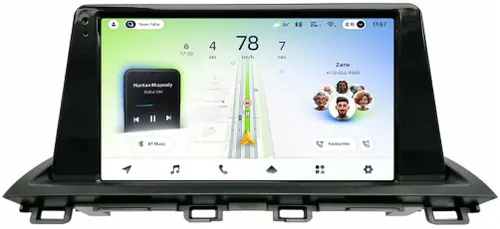 Магнитола для Mazda CX-4 2016-2024 (ШГУ цветной) - Teyes CC4L-DTS монитор 9" IPS, Android 14, Быстрая, Snapdragon 662, CarPlay, 4G SIM-слот