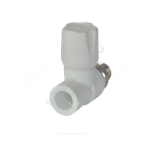 Клапан (вентиль) PP-R запорный белый Дн 20х1/2" Ру25 НР прямой для радиатора VALFEX 1014620012