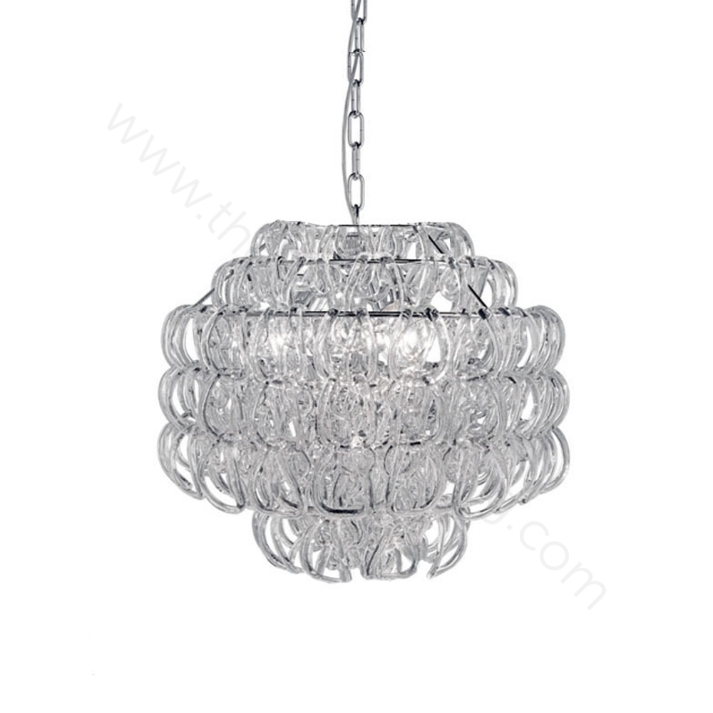 Pendant design lamp Giogali SP 50 by Vistosi (Clear)