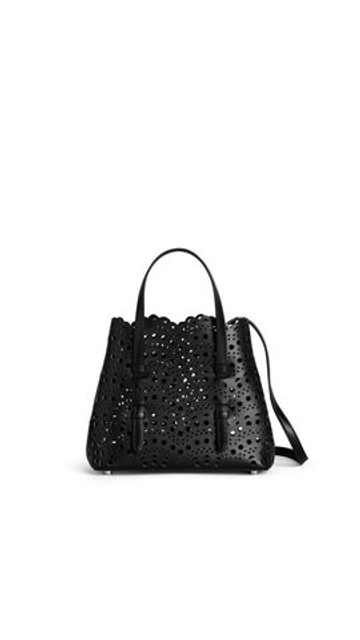 ALAÏA СУМКА MINA 20 ИЗ ВЕНСКОЙ ТЕЛЯЧЬЕЙ КОЖИ, ЧЕРНЫЙ