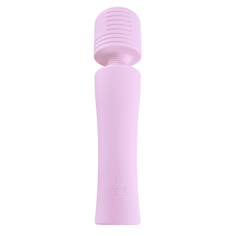 Розовый мощный мини вибратор-вонд 20,3см Selove Pulse Mini Wand Powerful with Deep Rumbly Vibrations Pink