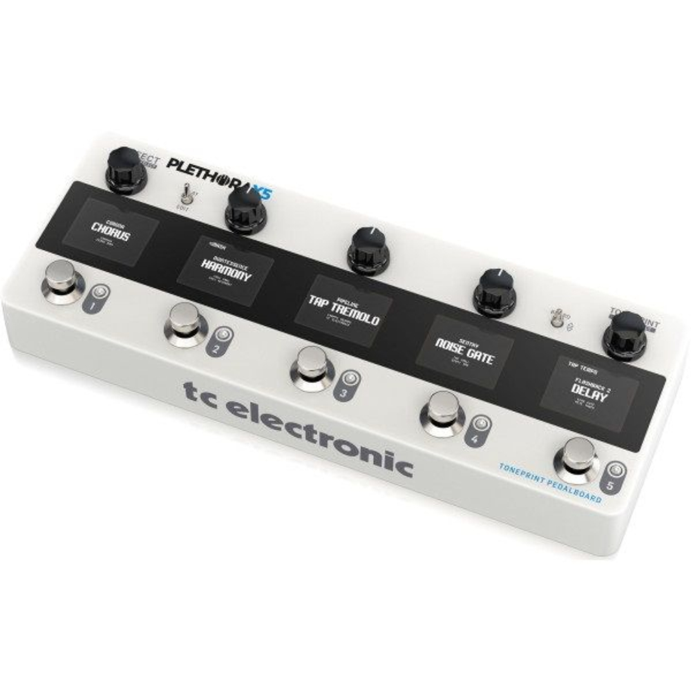 TC Electronic PLETHORA X5 Процессор эффектов для гитары, гитарный процессор, 5 эффектов, 127 пользовательских бордов, 75 пресетов TonePrint, MASH, тюнер UniTune, Bluetooth