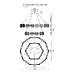 Люстра подвесная Pianta FL1170-10P, LED