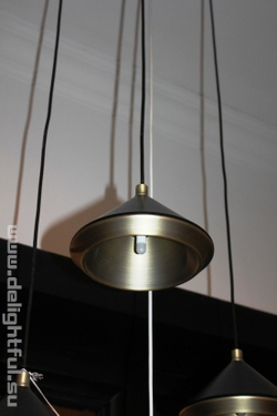 подвес Bert Frank Shear Pendant White  & Brass