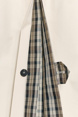 ZARA ДВУСТОРОННИЙ ТРЕНЧ В КЛЕТКУ — ZW COLLECTION, БЕЖЕВЫЙ