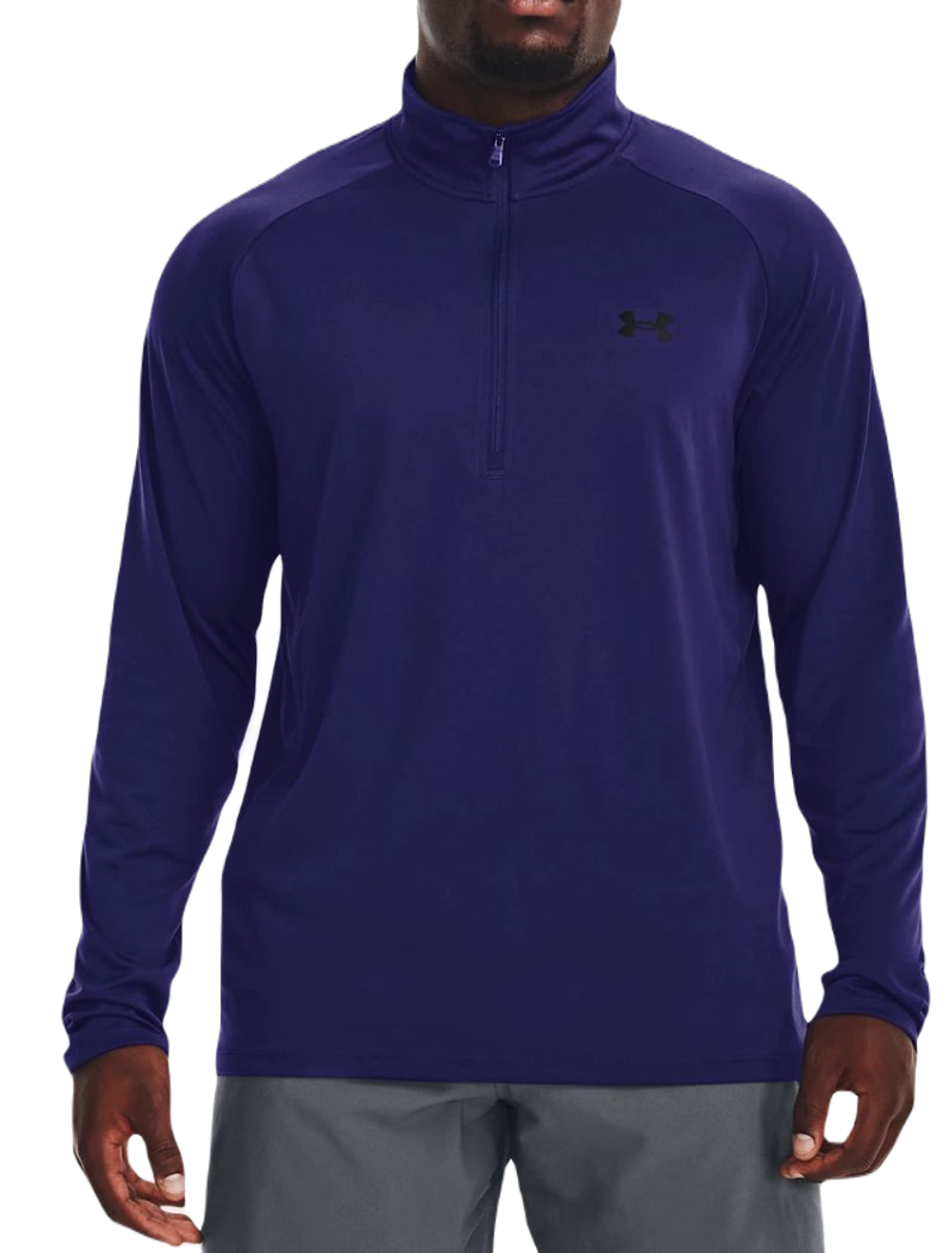 Мужская теннисная футболка теннисная Under Armour UA Tech 2.0 1/2 Zip M - небесный