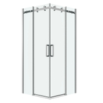 Душевое ограждение Grossman Classic 300.K33.04.9090.10.00 (90х90х195) квадрат,раздвижная,хром,стекло прозрачное, 2 места