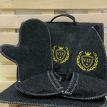 Набор "Портфель" 5 предметов "ВИП" (портфель, шапка, варежка, коврик, тапочки)