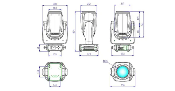 SILVER STAR PLUTO BEAM [SS9151SC] вращающаяся голова Beam, 130Вт
