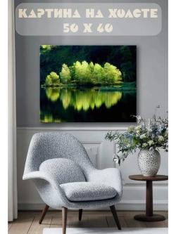 Картина на стену 40 X 50 Гладь озера