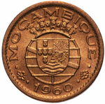 10 сентаво Мозамбик. 1960 год. XF-AU
