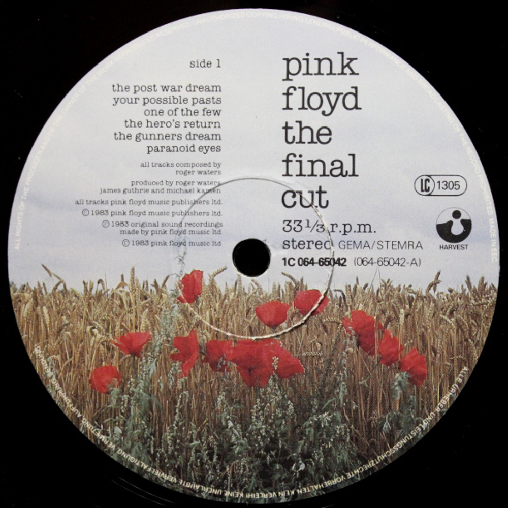 Pink Floyd / The Final Cut (LP)