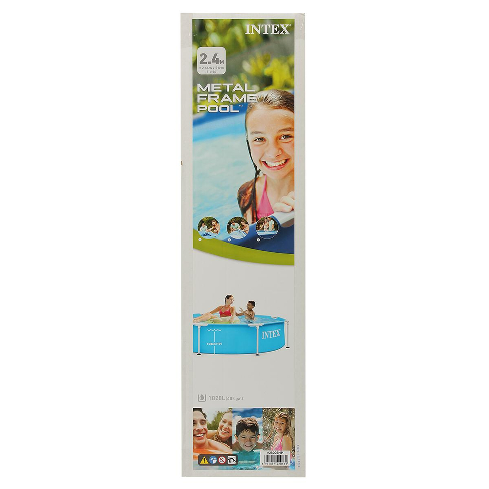 Бассейн каркасный METAL FRAME POOL 244*51см (Intex)