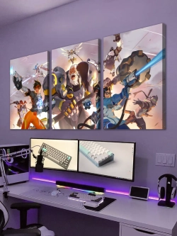 Модульная картина "Overwatch" 150х70см