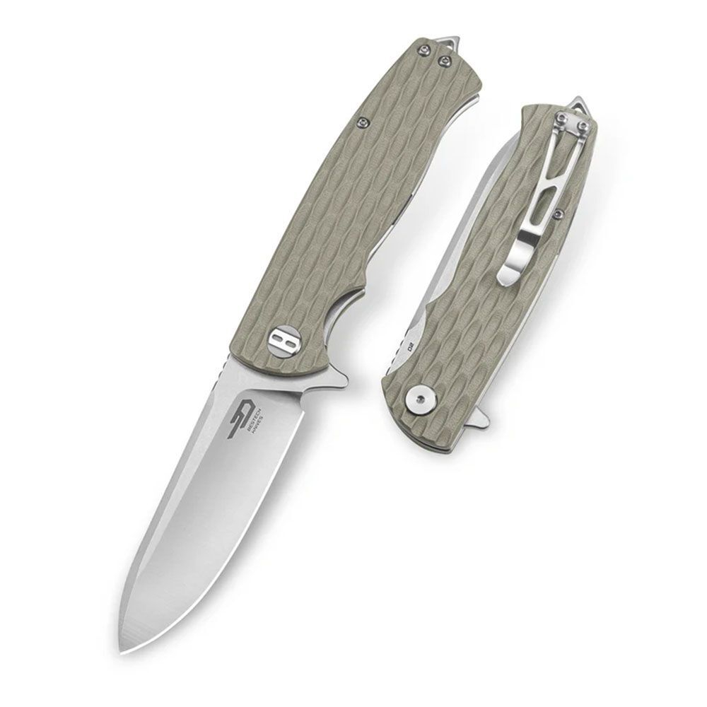 Нож туристический Bestech Grampus сталь D2, рукоять G10 зеленая