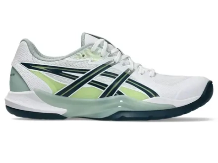 Мужские кроссовки для сквоша/бадминтона Asics Powerbreak FF - white/tranquil teal
