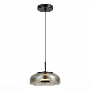 Подвесной светильник LED 1*7W 4000K SL6002.403.01 чёрный/дымчатый Lazio ST-Luce