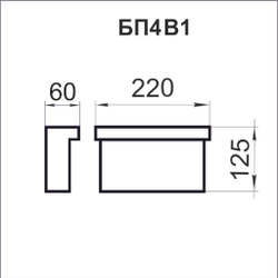 База пилястры ПБ4В1
