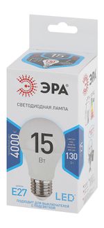 Светодиодная лампа ЭРА A60 15Вт 170-265В 4000K E27