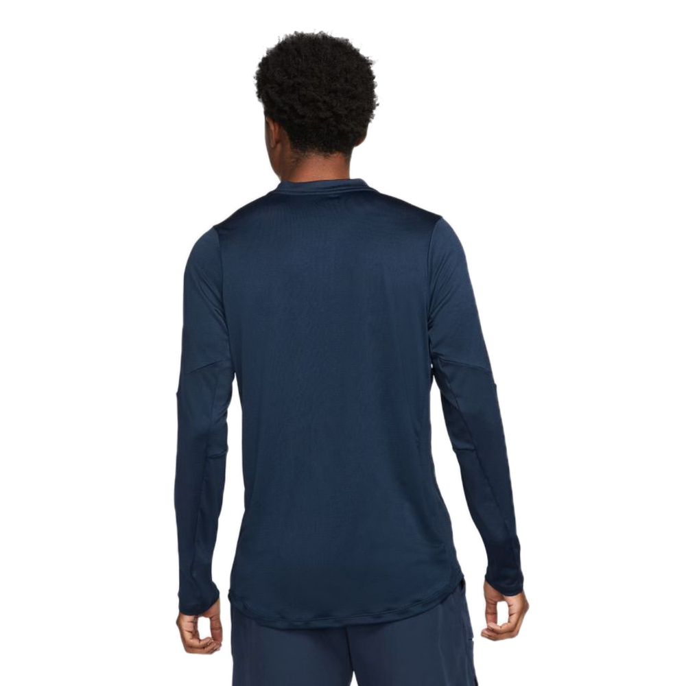Мужская теннисная футболка теннисная Nike Dri-Fit Adventage Camisa M - obsidian/obsidian/white