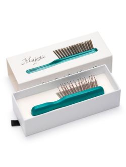 Расческа Majestic Scalp Brush зеленый жемчуг (дорожная версия)