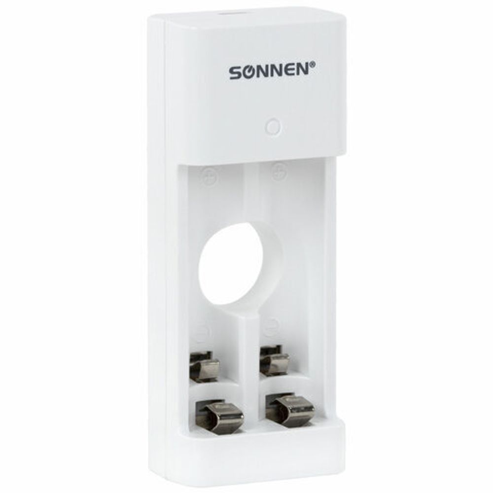 Зарядное устройство с аккумуляторами 4 шт. (2+2) AA+AAA (HR6+HR03), 2700 mAh + 1000 mAh, SONNEN BC2, 455005