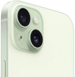 Смартфон Apple A3090 iPhone 15 128Gb зеленый моноблок 3G 4G 1Sim 6.1" 1179x2556 iOS 17 48Mpix 802.11 a/b/g/n/ac/ax NFC GPS GSM900/1800 Protect