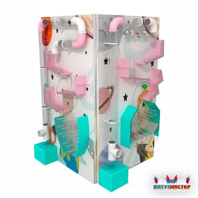 Интерактивная стена для школы «Тайна далёких планет», 8,54×0,39×2,44 м