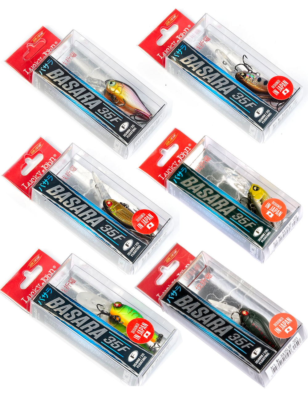 Воблеры плав. LJ Pro Series BASARA LBF 03.50/015SET 6шт. набор