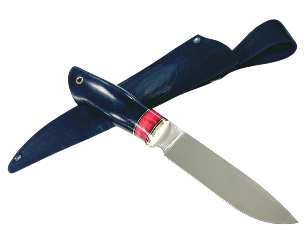 Нож Соболь N690 (bohler) рукоять черный граб, карелка, Русский Молот