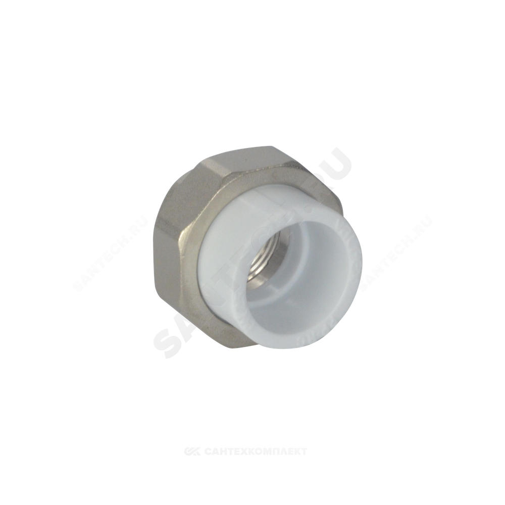 Муфта PP-R комбинированная разъемная белая Дн 50х2" ВР VALFEX 10155150