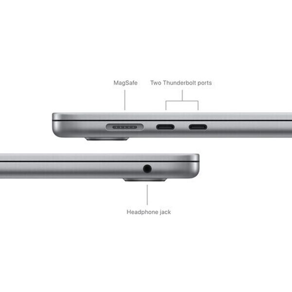 Ноутбук Apple MacBook Air 15 2024 MC9D4LL/A (M3 8-Core, GPU 10-Core, 16 ГБ, 256 ГБ ), серый космос