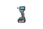 Аккумуляторный ударный бесщеточный шуруповерт Makita Т-Режим, 1/4", 180Нм, М5-М16, кейс, 2x5Ач DTD172RTJ