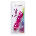 Лиловый вибратор с блёстками G Dazzle - 15 см. (Цвет: лиловый)