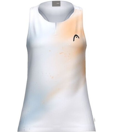 Женский теннисный топ Head Agility Tank - white/apricot