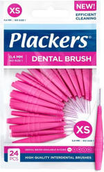 Межзубные ершики Plackers Dental Brush XS 0,4 мм 24 шт. розовые