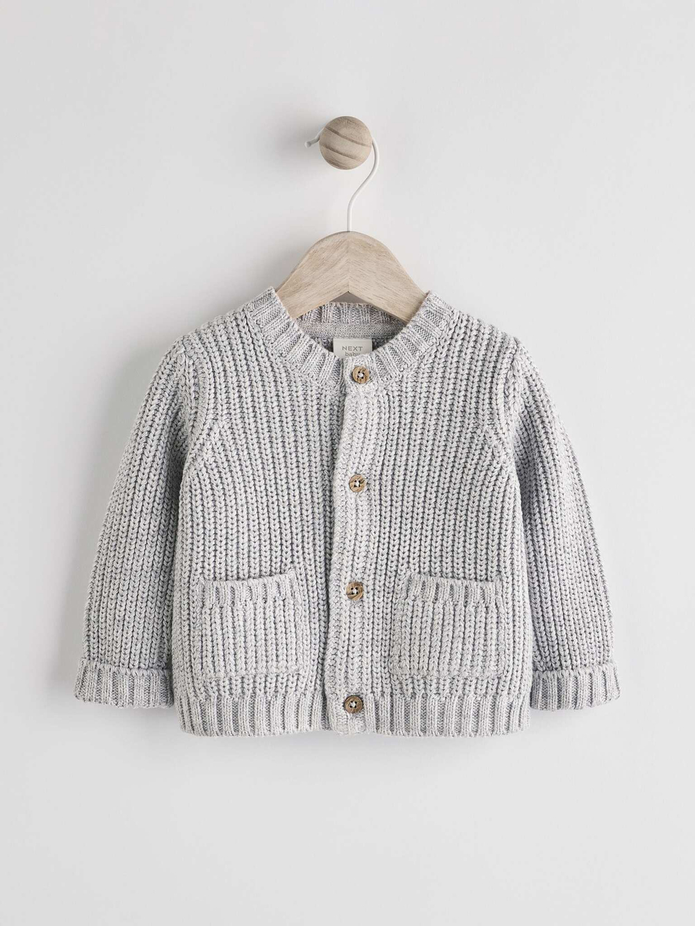 Вязаный кардиган для малышей Next B00-979, Серый