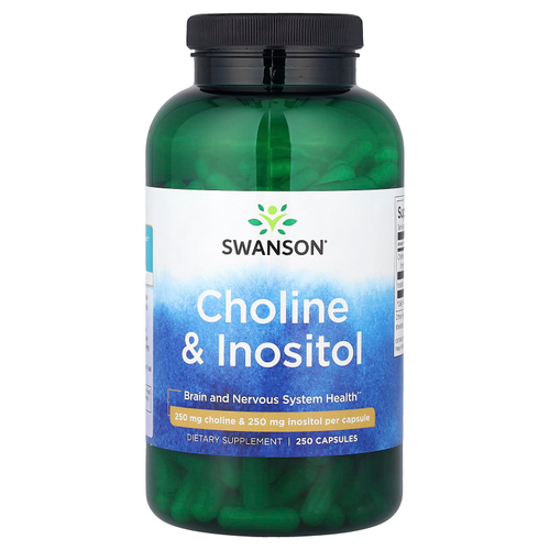 Swanson Vitamins, холин и инозитол, 250 капсул