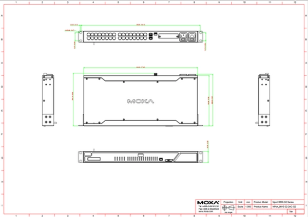 NPort 6650-16-2AC-G2