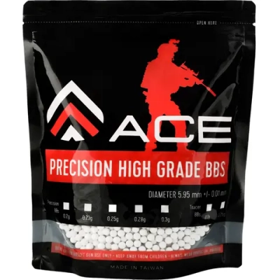 Шары ACE 0,25 (4000 шт.) для страйкбола