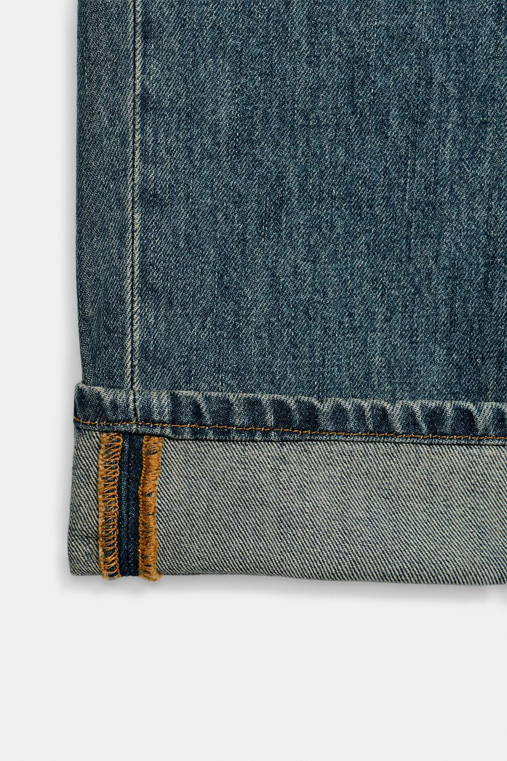 ZARA ДЖИНСЫ BAGGY СО СРЕДНЕЙ ПОСАДКОЙ — ZW COLLECTION, СИНИЙ