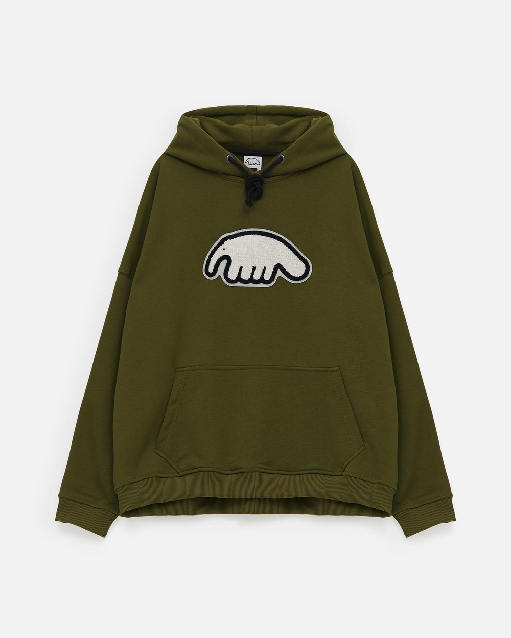 Толстовка Anteater Hoodie Haki White Logo
