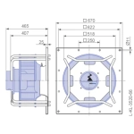Модульный вентилятор Menerga Radial fan GR (ZIEHL-ABEGG ZAvblue)