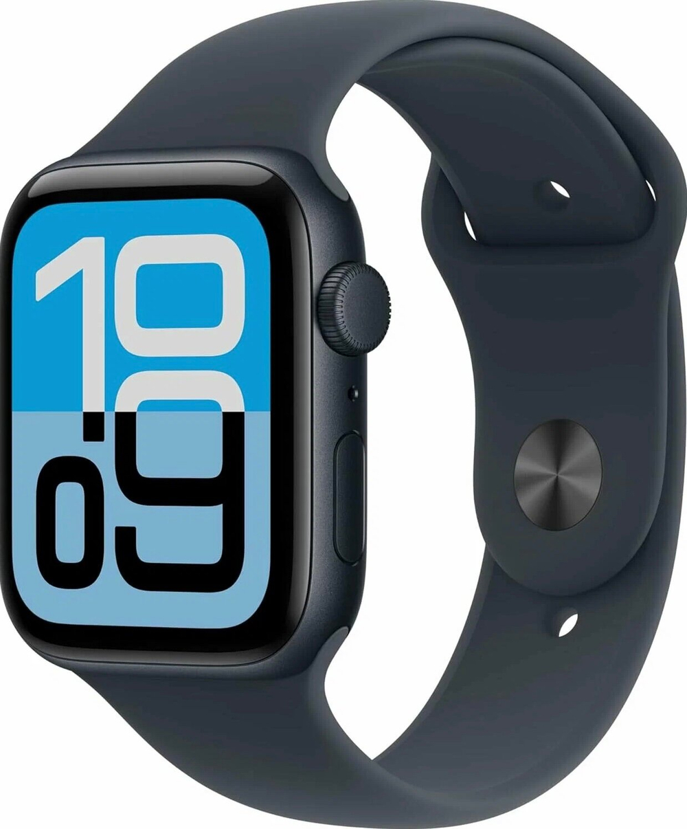 Умные часы Apple Watch SE 3 GPS 44 мм, Midnight Aluminium, Midnight Sport Band, M/L