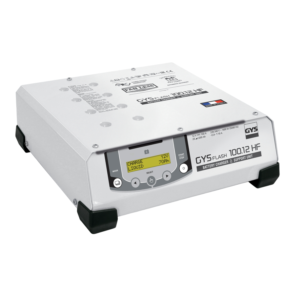 GYSFLASH 100.12 Зарядное устройство для аккумуляторов 12 В, 100 А, 1500 Вт, GYS (Франция)