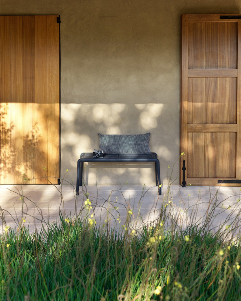 Пластиковая скамейка Nardi Doga Bench, антрацит